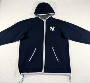 MLB × New York Yankees Vintage 90s Full Zip Fleece hooded jacket w/ back pocket